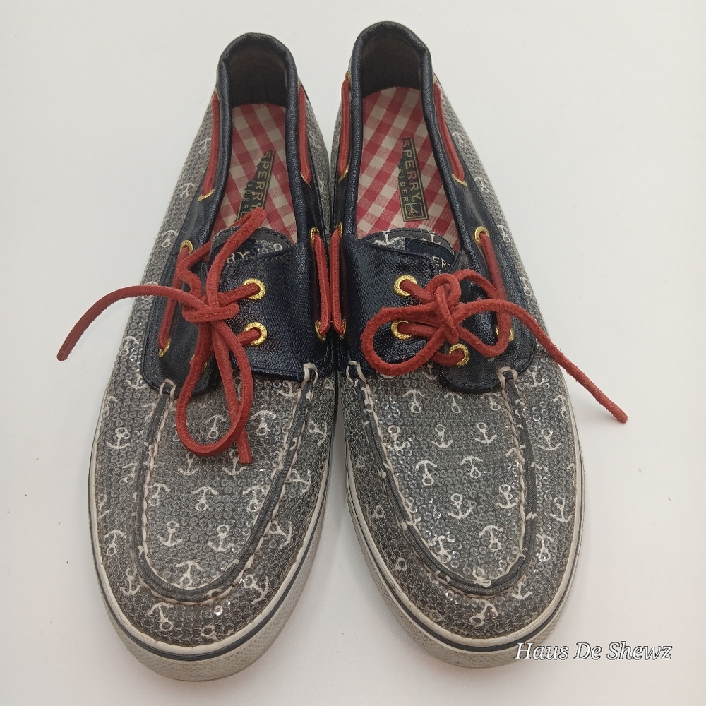 Sperry Anchor sequin loafers